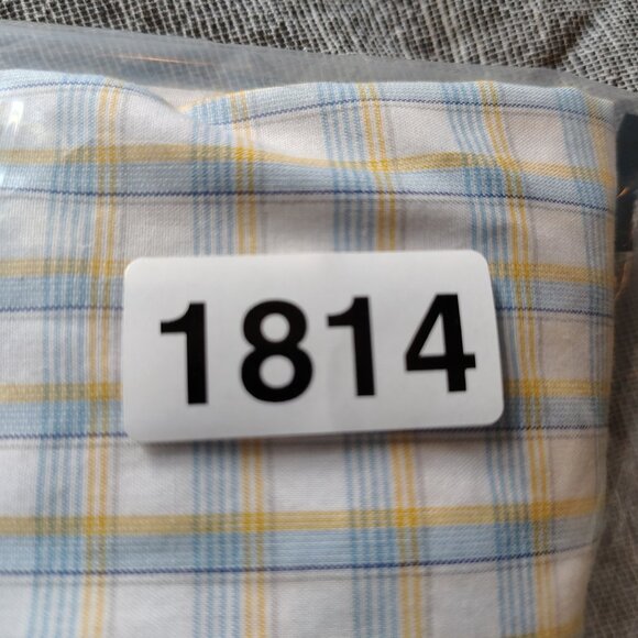 UNTUCKit Vielles Shirt Mens Size Medium Gingham Plaid Cotton Long Sleeve 41128 - Picture 12 of 12